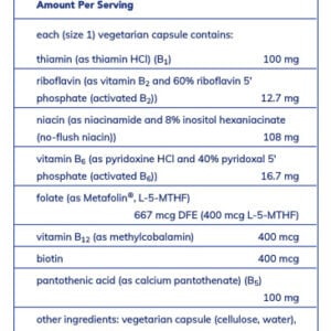 Pure Encapsulations B-Complex Plus label