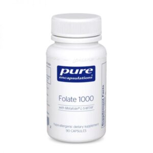 Bottle of Pure Encapsulations Folate 1000