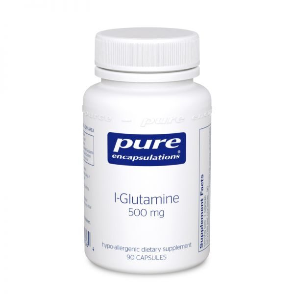 Bottle of Pure Encapsulations L-Glutamine 500