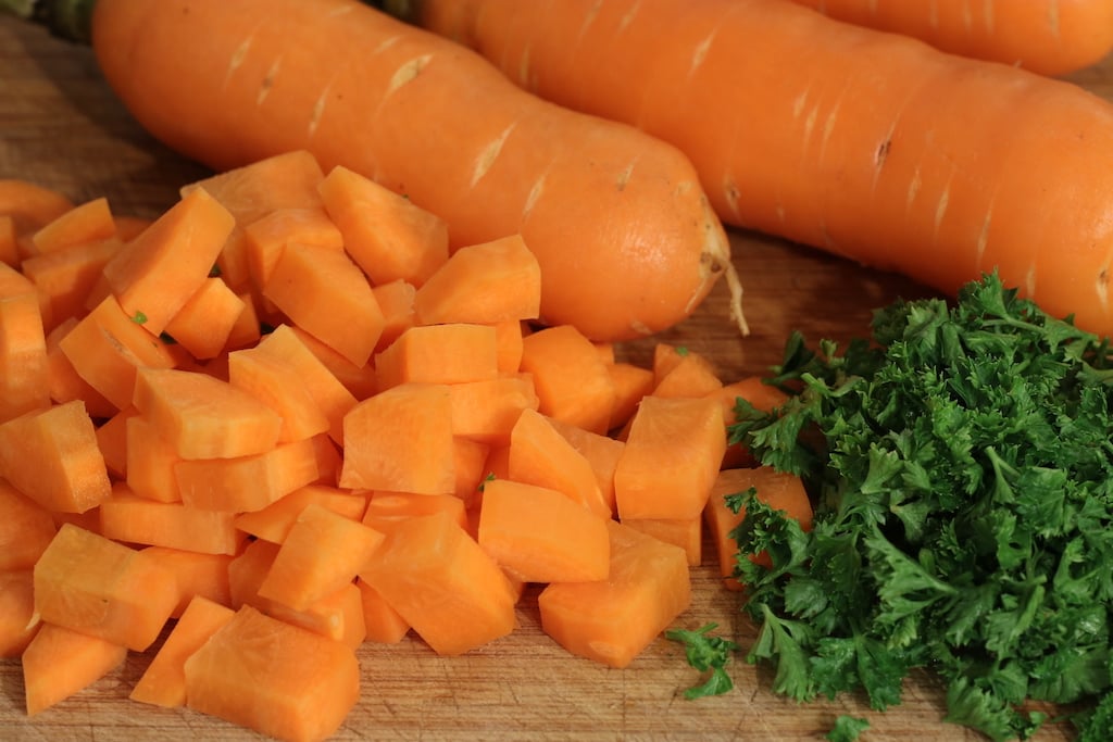 Carrots and Parsley from our garden