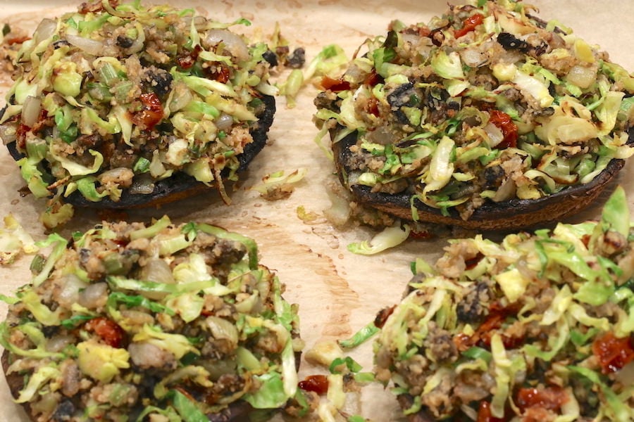 Stuffed portobellos