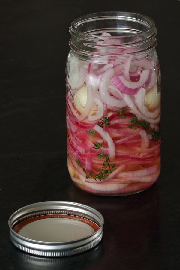 Pickled Red Onions (no sugar) fresh packed in jar