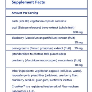 Pure Encapsulations Acai label