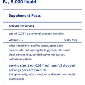 Pure Encapsulations B12 5000 liquid