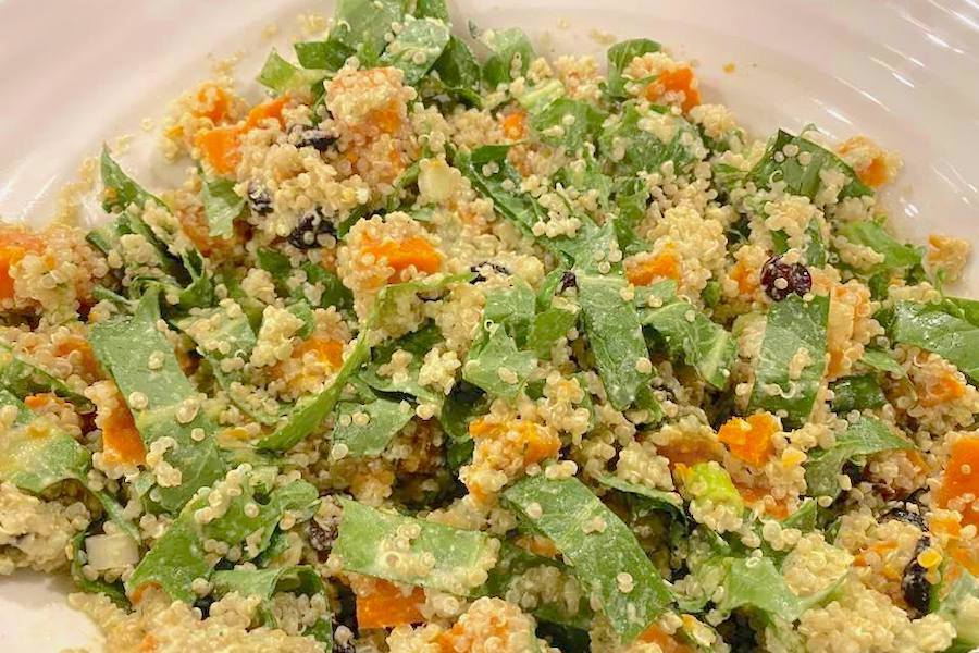 Warm Quinoa Salad close up