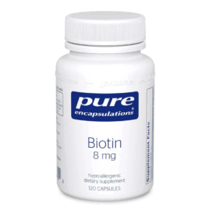 Bottle of Pure Encapsulations Biotin 8 mg
