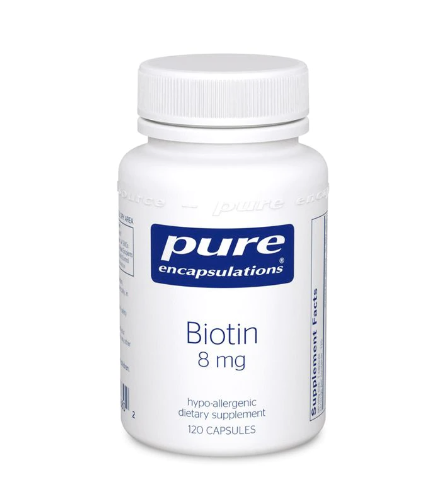 Bottle of Pure Encapsulations Biotin 8 mg