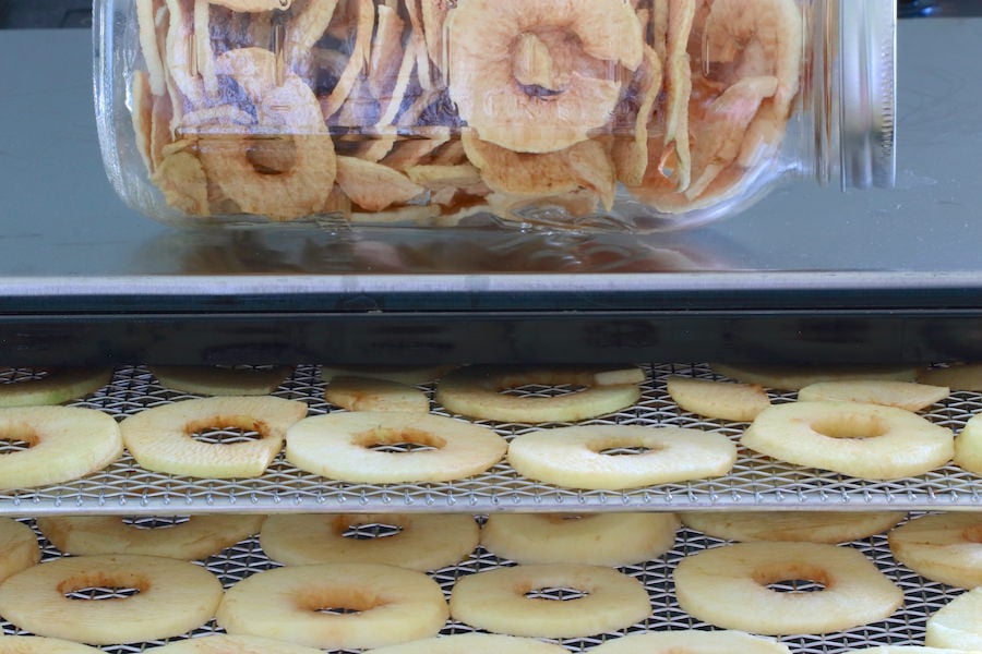 Dehydrate in your dehydrator or oven on your lowest temp until