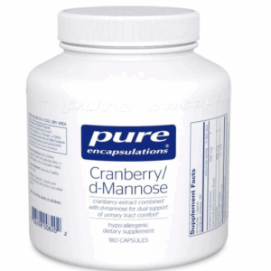 Bottle of Pure Encapsulations Cranberry/D-Mannose