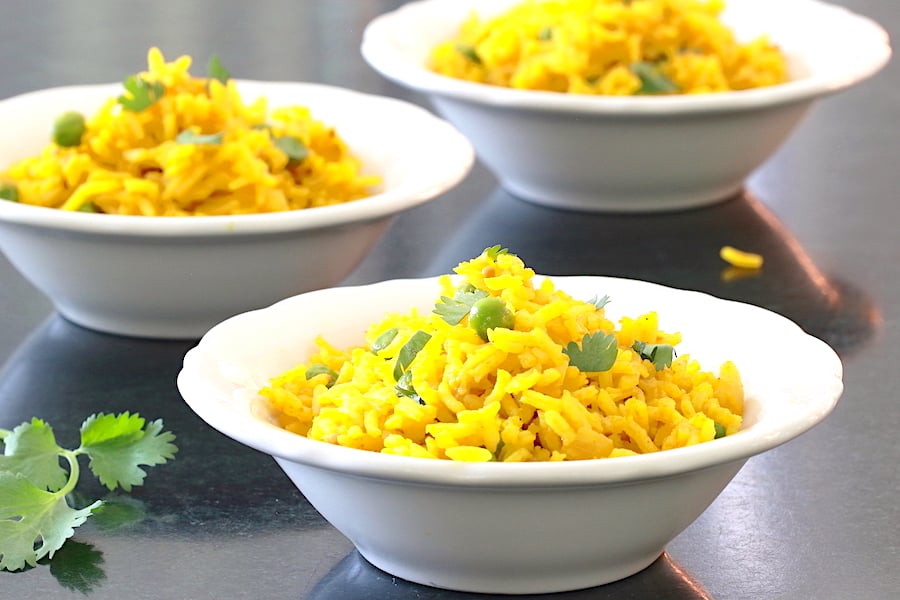 Spicy Turmeric Rice. One tasty, versatile side dish! Great in