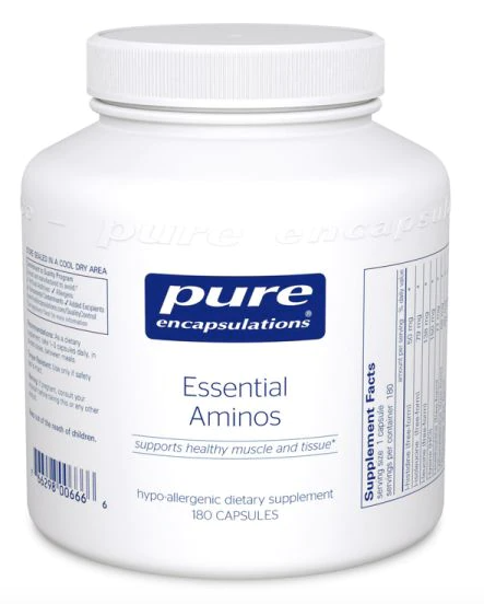 Bottle of Pure Encapsulations Essential Aminos